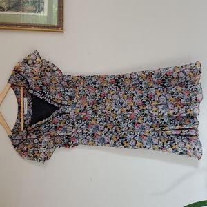 Floral Zara Flutter Sleeve Dress